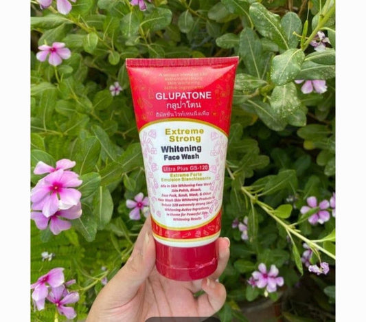 Glupatone Face Wash GS 120 100ml - Extreme Strong Powerful Whitening for Clear Skin